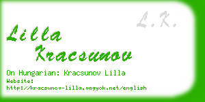 lilla kracsunov business card